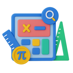 Illustration of free mathematics tools, calculators, and problem solvers